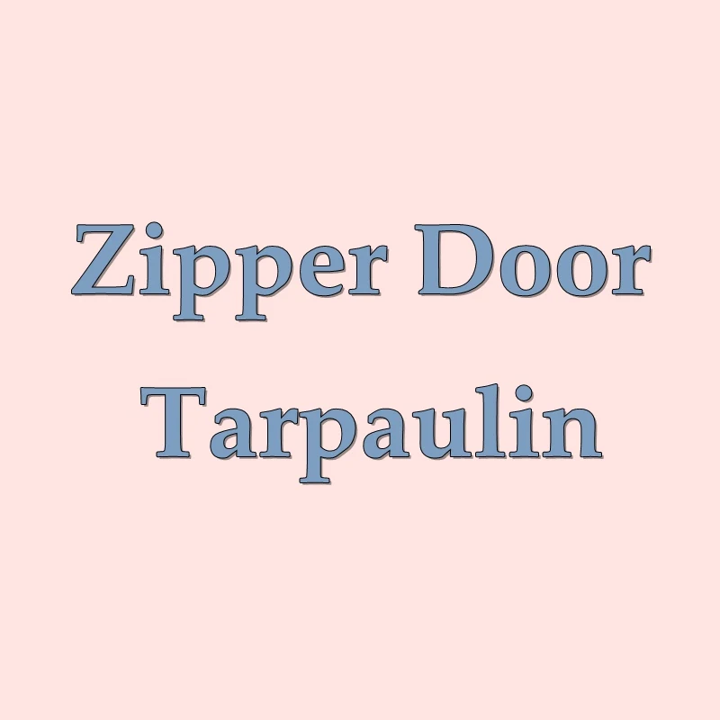 0.35mm Transparent Tarpaulin With Zipper, Outdoor Garden Gazebo Privacy/Windproof Screen Clear Tarp Curtain with Zipper Door