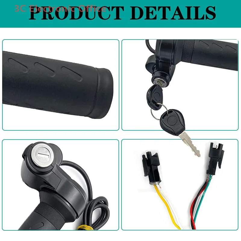 Ebike قبضة خانق كاملة تويست مع مفتاحين متوافق مع Ridstar Q20 Q20Lite Q20Pro H20 H26Pro H20 Pro دراجة كهربائية #4