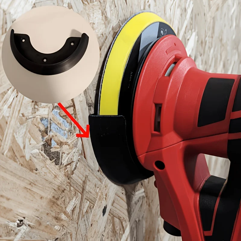5Inch Track Sander Wall Mount Bracket, Anti-Slip Sturdy Tool Storage Rack, Space Saving Organizer For Garage Workshop, Fits Most