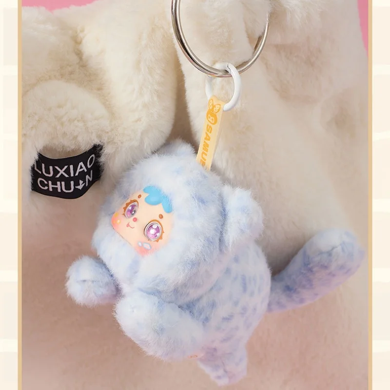 사무엘 산샤오마오 귀여운 순간 시리즈 랜덤 박스 비닐 펜던트 미스터리 박스 애니메이션 피규어 카와이 장식 컬렉션 어린이 선물