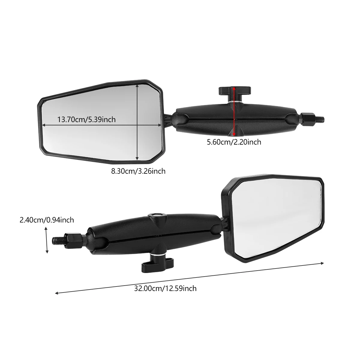 Motorcycle Universal Foldable Rear View Mirror 360 Degree Rotating ADV Motorbike Westwind Off Road Wide View Handlebar Mirrors