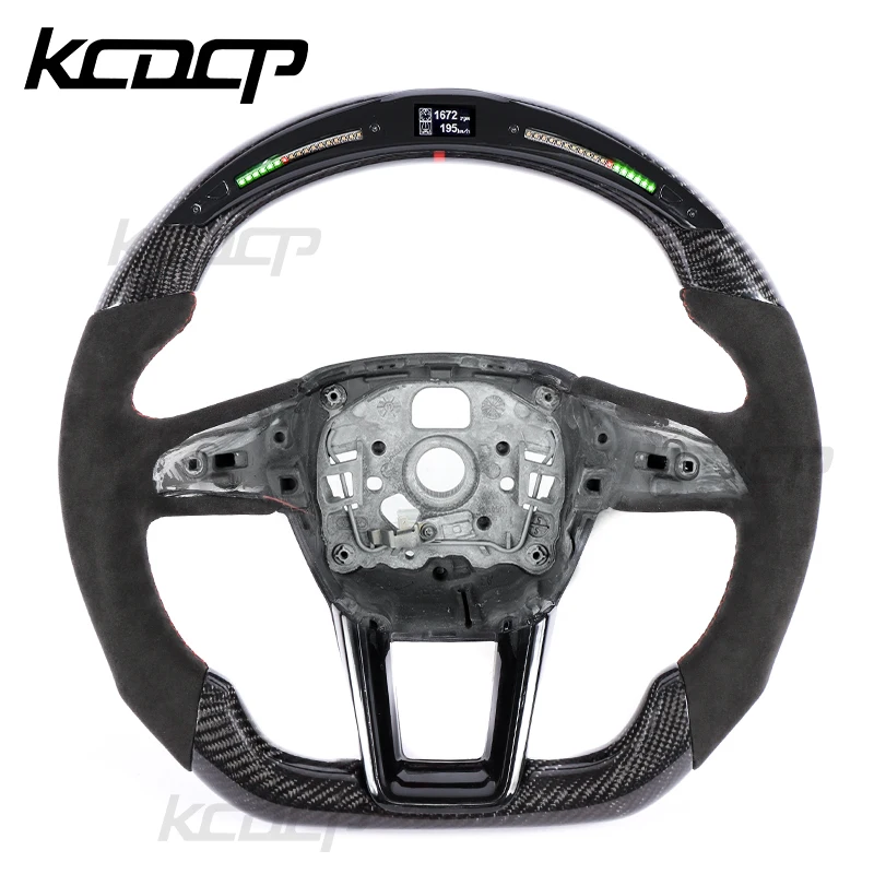 

Fit for Audi A3 A4 A5 S3 S4 S5 RS3 RS4 RS5 B8.5 8P 8V B9 C7 A6 A7 RS6 RS7 S6 C8 C6 Q5 Q7 A1 Q8 Q3 TT Full Leather Steering Wheel