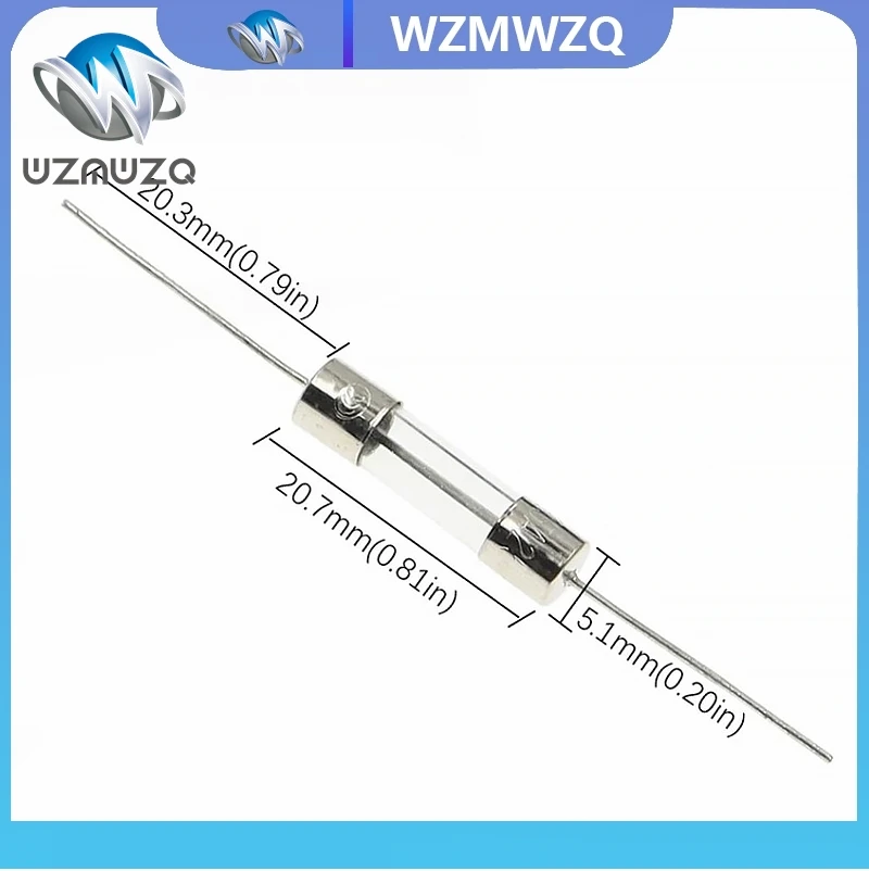 

10PCS 5*20mm Axial Glass Fuse Fast Blow 250V With Lead Wire 5*20 F 0.5A/1A/2A/3A/3.15A/4A/5A/6.3A/8A/10A/12A/15A The fuse tube