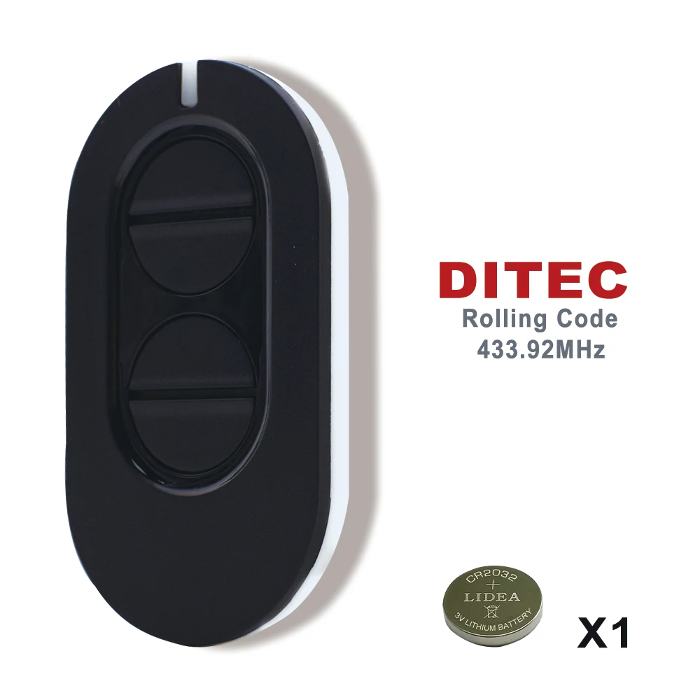 Remote Control DITEC Entrematic ZEN2 ZEN2W BIXLG4 BIXLS2 ZEN4W ZEN4 433MHz Rolling Code Garage Door Handheld Transmitter