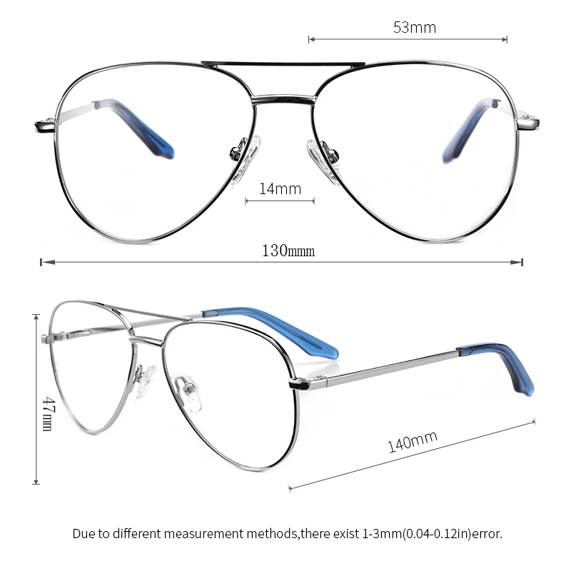 Ceofy Men Retro Eye Glasses Frames Double Bridges Optical Prescription Spectacles Eyeglasses Frame For Women Men G6039