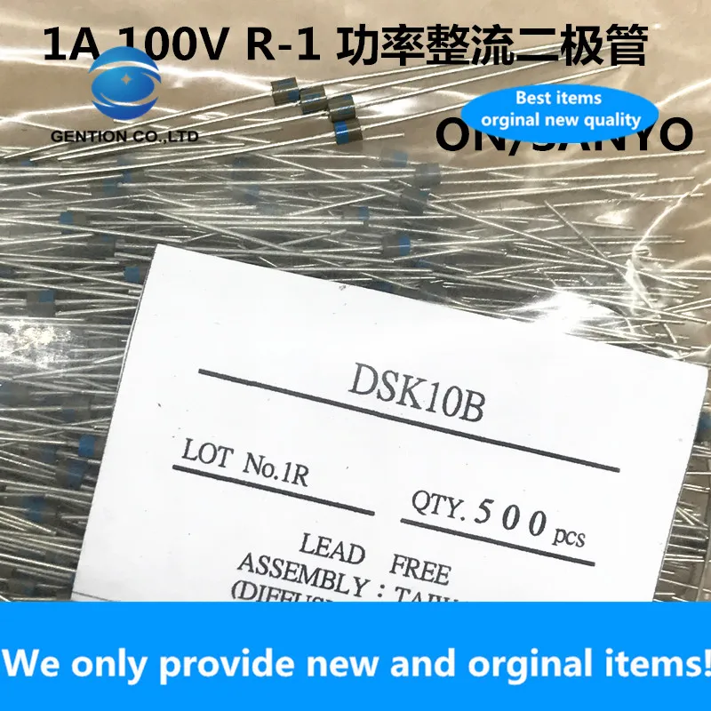 20PCS 100% New original DSK10B 1A 100V power rectifier diode ON Sanyo R-1 Taiwan imported AT1 original R