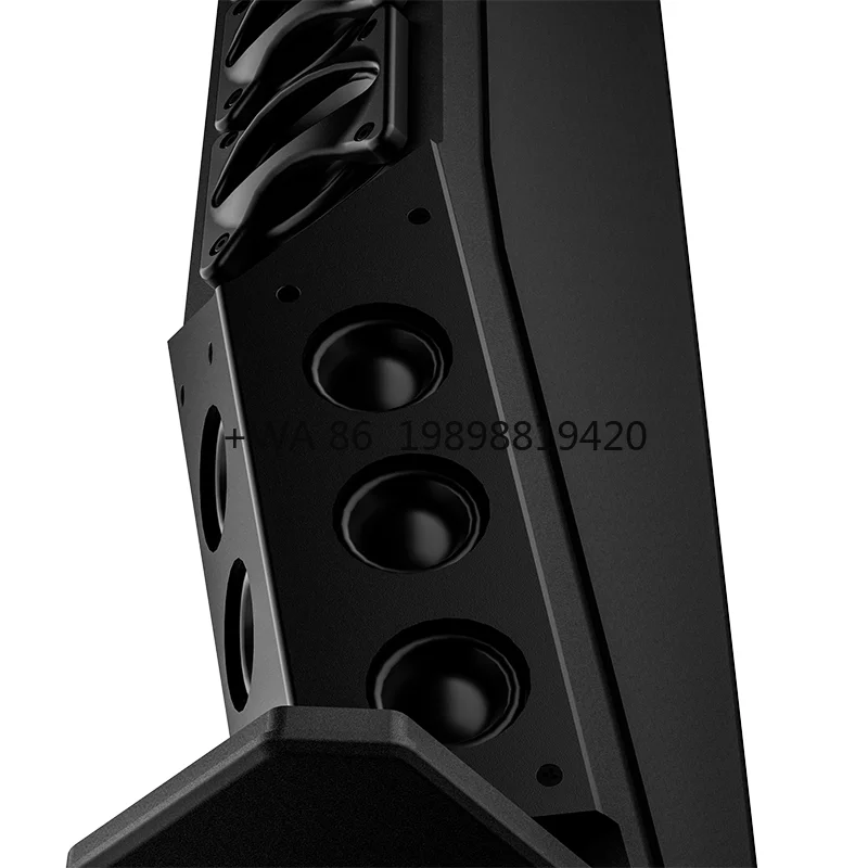 Beautiful Structure Professional Passive Black Column Speaker for Indoor Use Lecture Halls Meeting Rooms Wholesale Price Metal