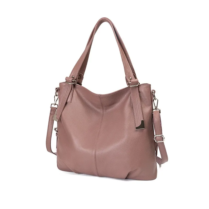 Nesitu High Quality A4 Black Pink Blue Grey Purple Genuine Leather Women Handbags Lady Shoulder Messenger Bag M6019
