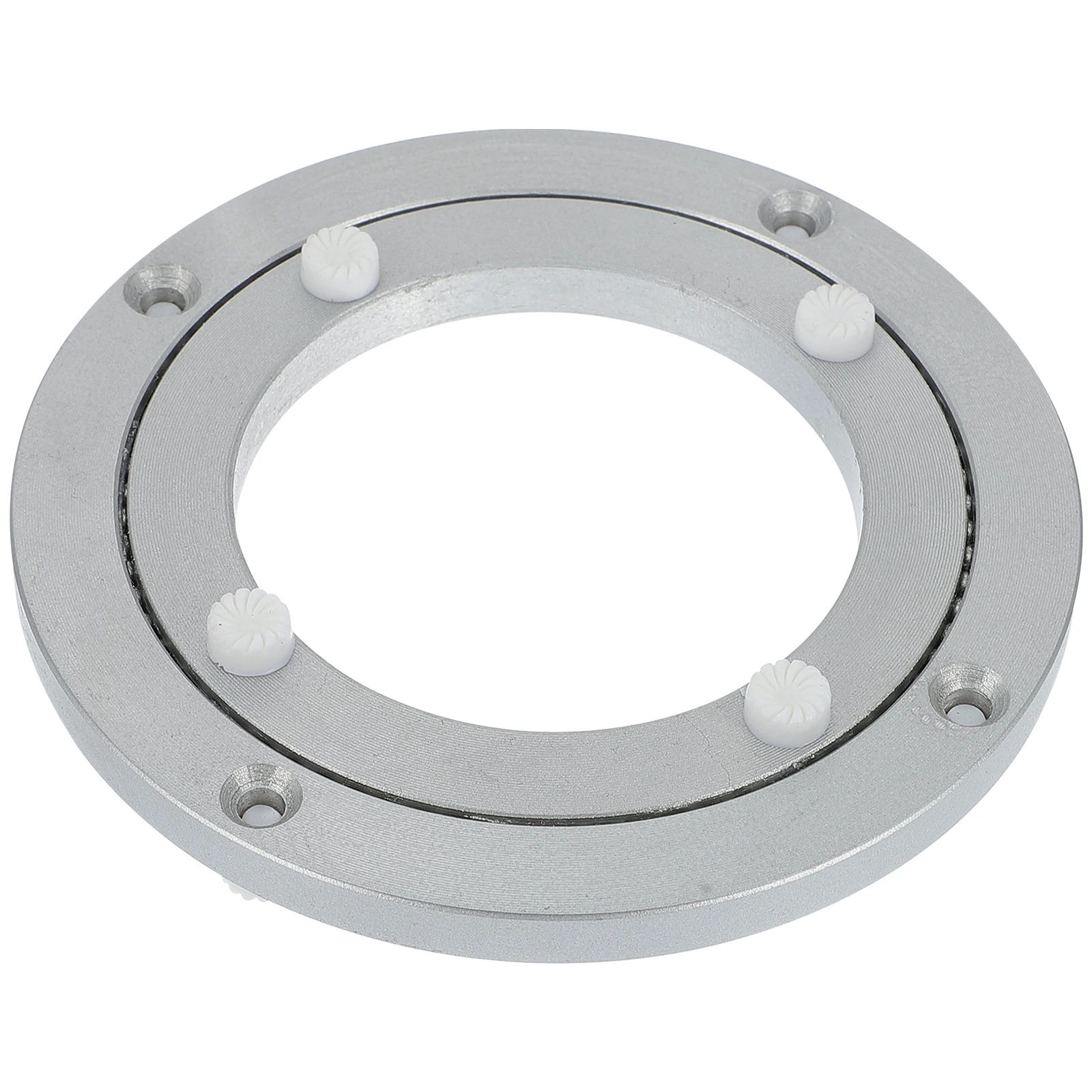 

Aluminum Alloy 360 Degree Rotating Base Aluminium Alloy Turntable Bearing Double Swivel Round Table for Banquets