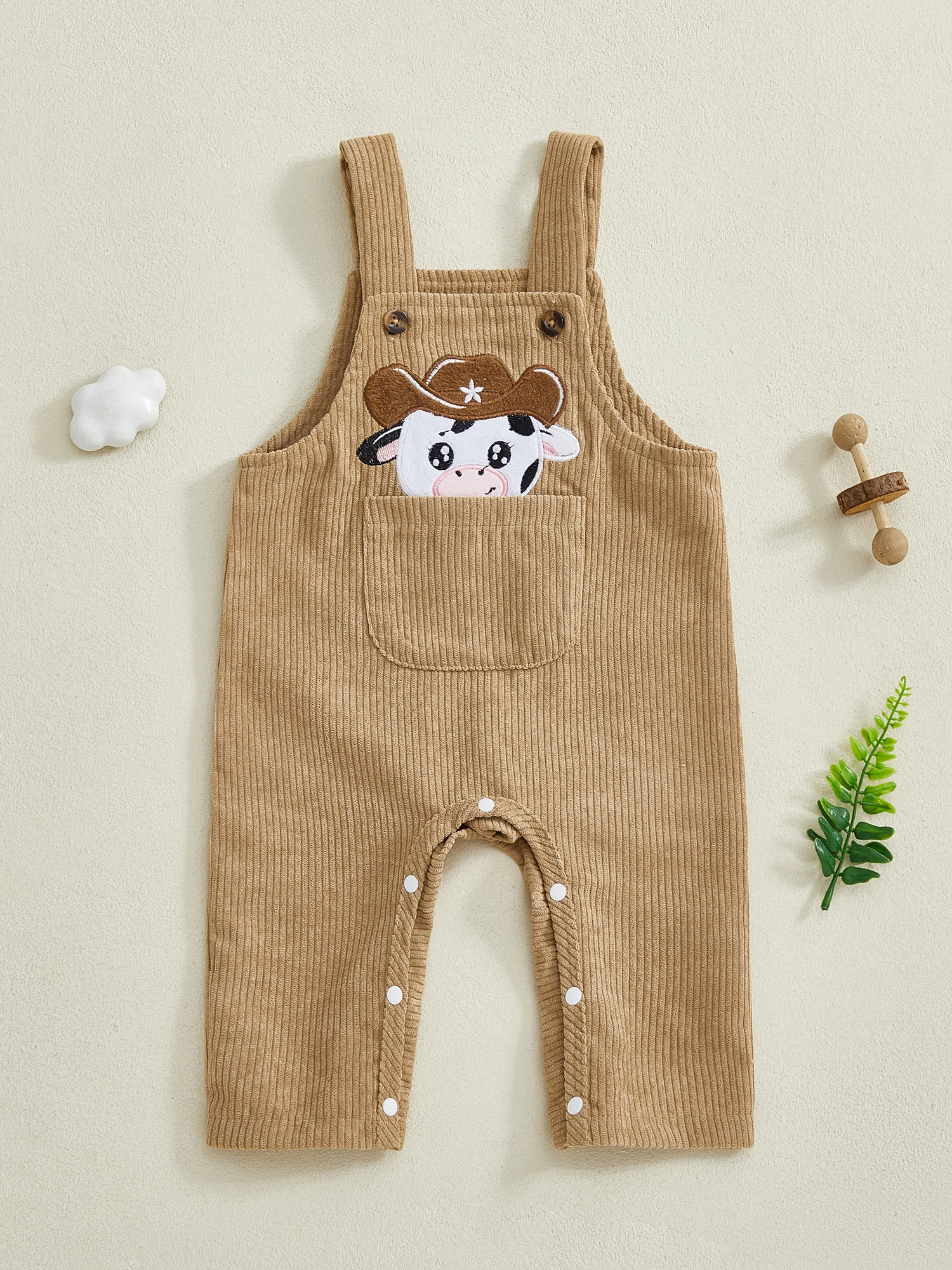 

Toddler Boys Casual Denim Overalls Sleeveless Round Neck Bear Embroidery Dungarees Romper Infant Jumpsuit Summer Outfit