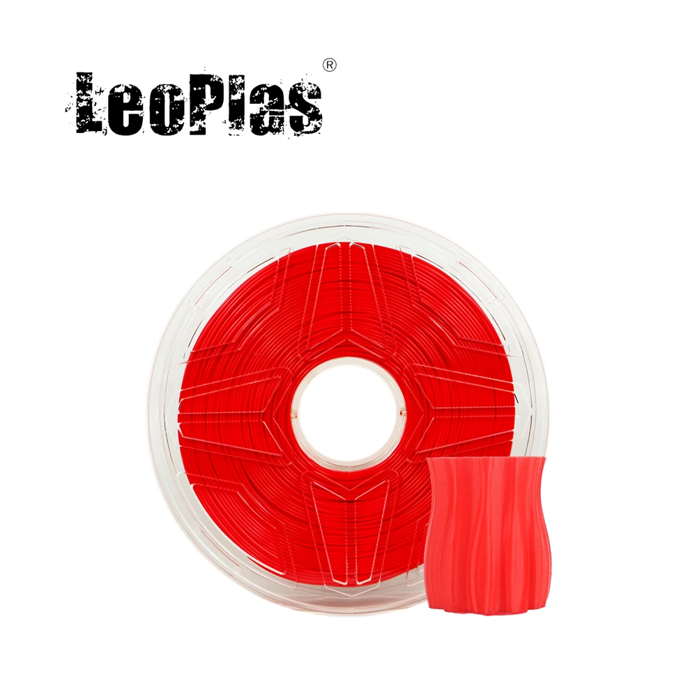 LeoPlas Red PETG Filament 1.75mm 1kg For FDM 3D Printer Pen Consumables Printing Supplies Plastic Material