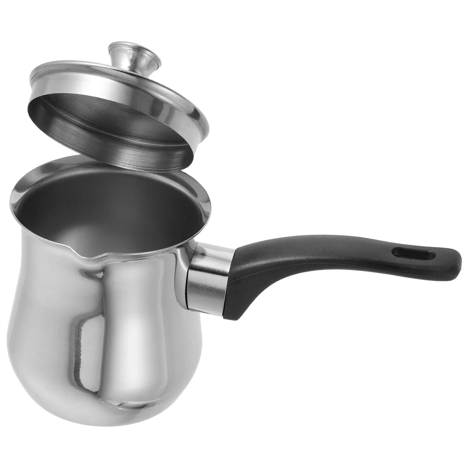 Turkish Coffee Pot 360Ml Stainless Steel Ergonomic Handle Milk Frothing Pitcher Stove Top Coffee Maker Pot Versatile Kitchen view 5