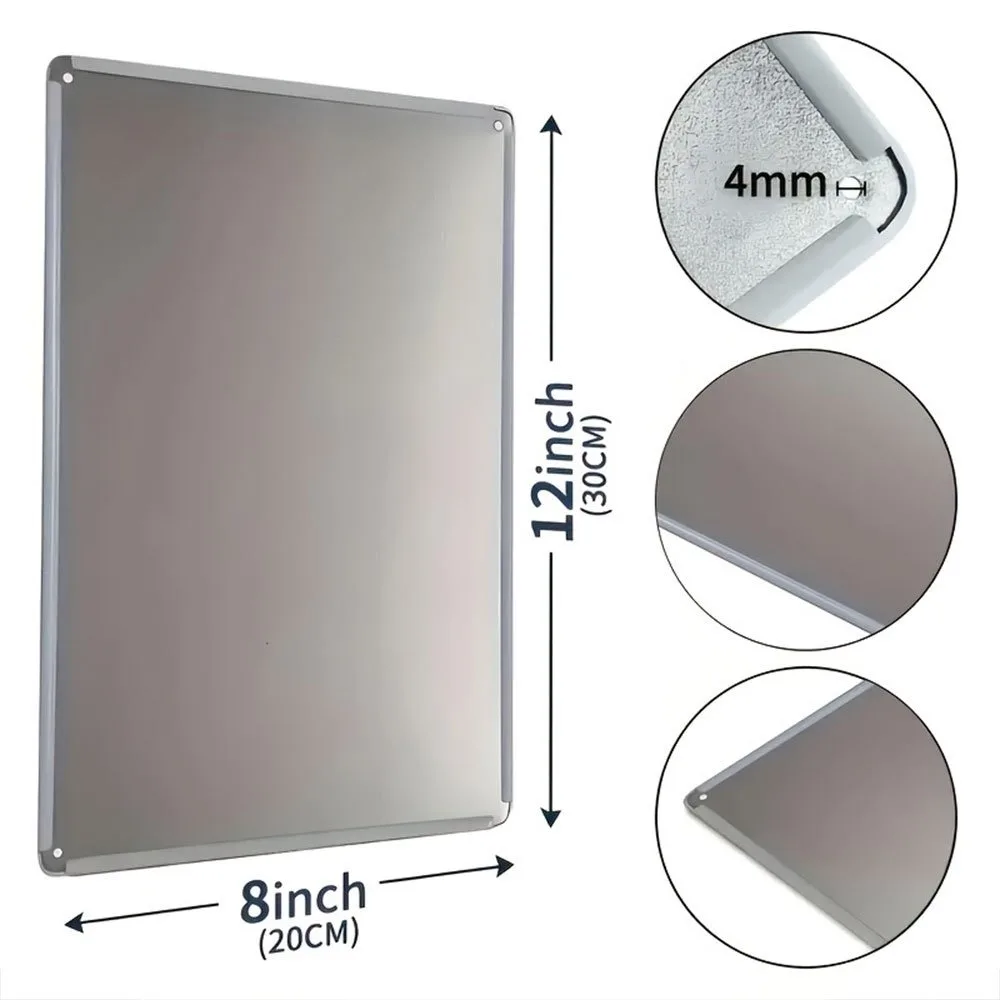 20x30cm 8x12Inch Multi Pattern Customizable Metal Plaque Custom Photo Name Text Iron Wall Decor Office Home Bar Birthday Gift