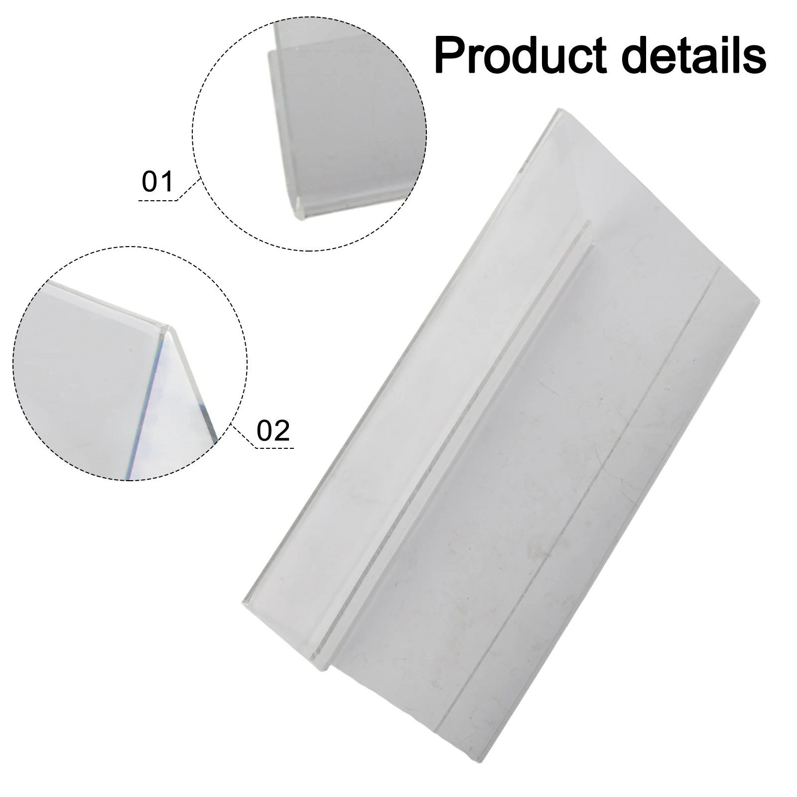 1pc Clear Acrylic Price Tag Sign Card Holder Stands Poster Racks Plastic Mini Sign Label Frame Racks Acrylic Card Display Holder