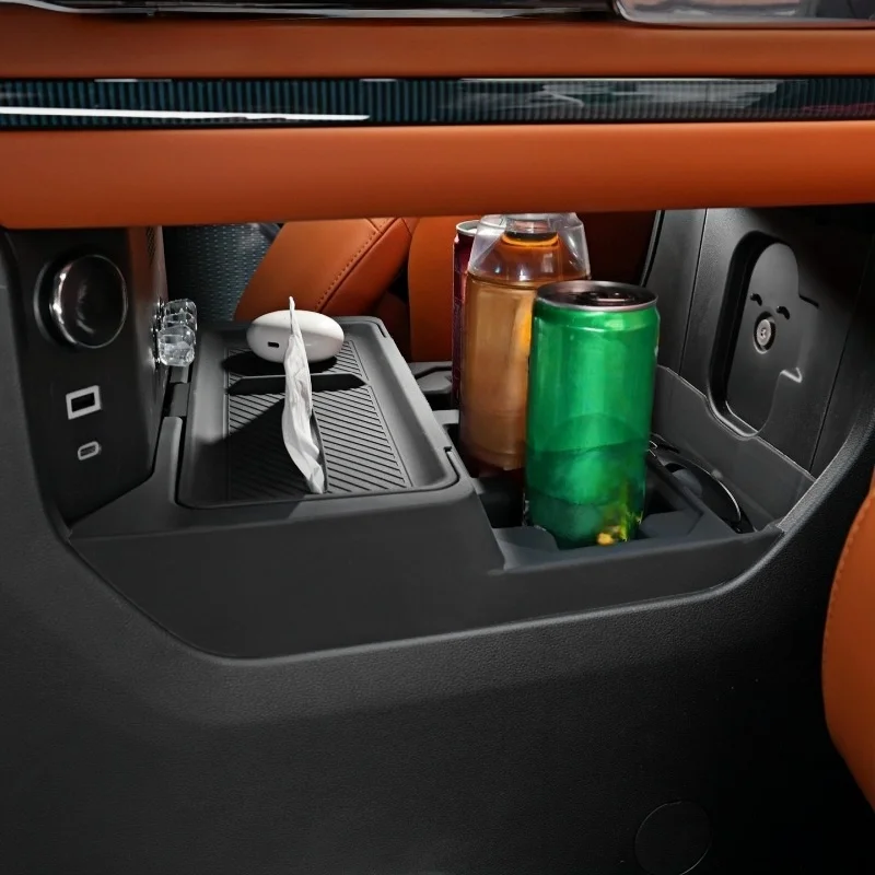 Fit for Jetour G700 Car Below The Center Console Multifunctional Tissue Storage Soft Silicone Storage Pad Auto Interior Parts
