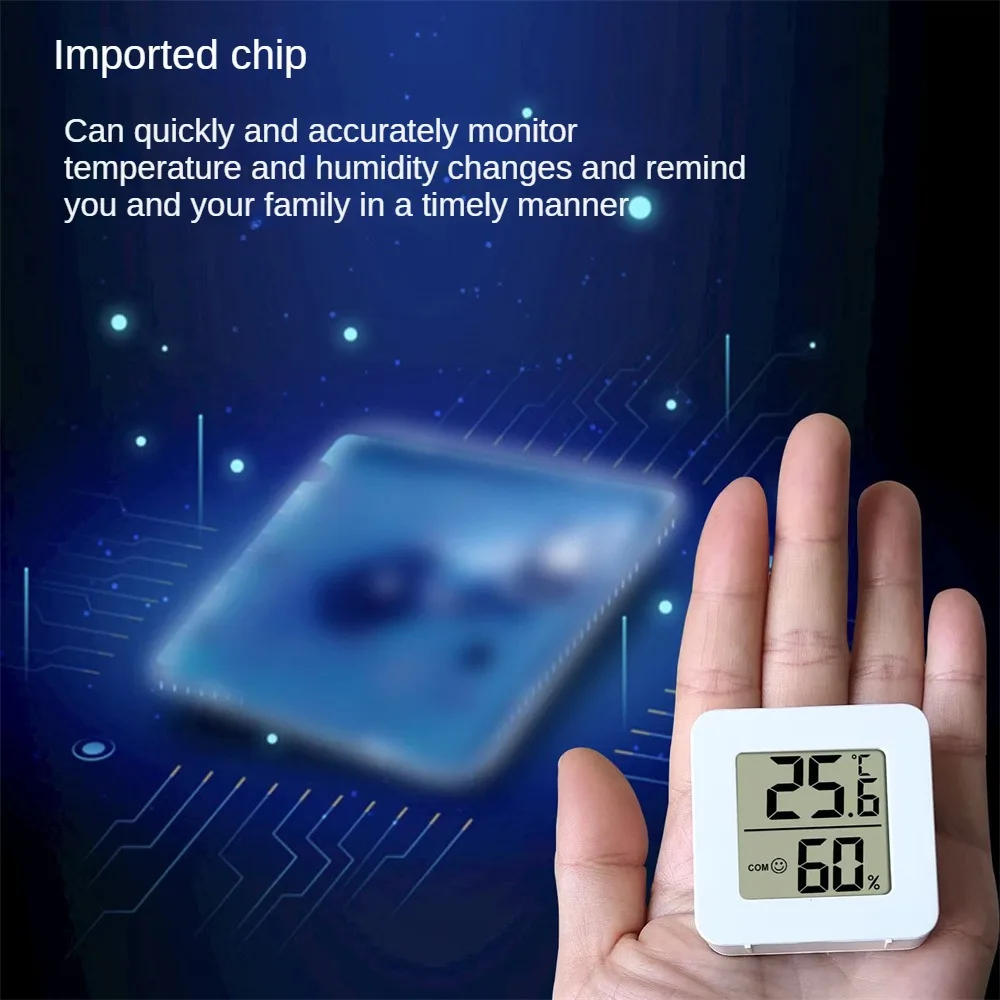 1/2/4pcs Digital Dry and Wet Thermometer Meter Household Living Room Mini Indoor Electronic Temperature Hygrometer Sensor Meter