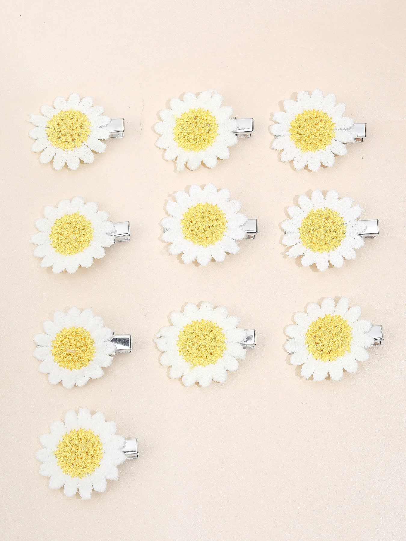 Small Sunflower Daisy Hair Clips for Girls Flower Hairpin Side Bangs  Barrettes Children Handmade Hairgrip Kids Hair Accessories