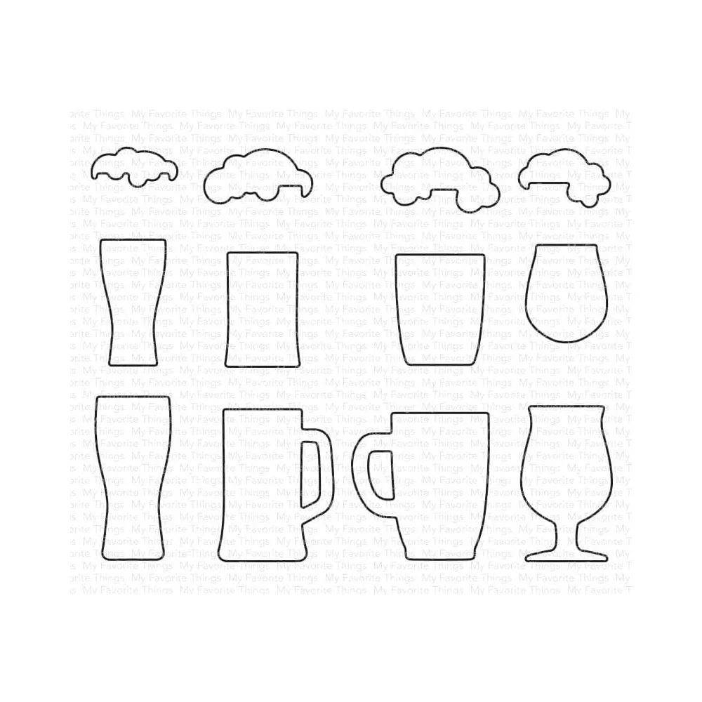 แก้วเบียร์แก้วไวน์ตัดโลหะตายScrapbookingสําหรับ 2022 ใหม่กระดาษลายนูนกรอบชุดการ์ดไม่มีล้างแสตมป์