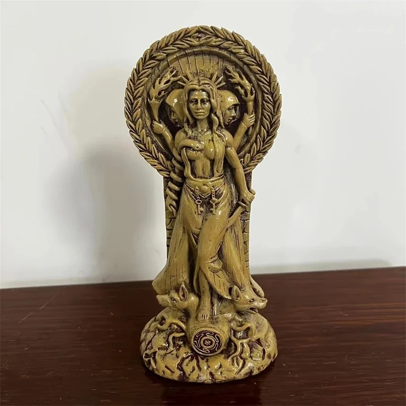Greek Goddess Hecate Goddess Resin Statue Pagan Altar Deity Sculpture For Witchcraft Wicca Ritual And Spiritual Home Decor