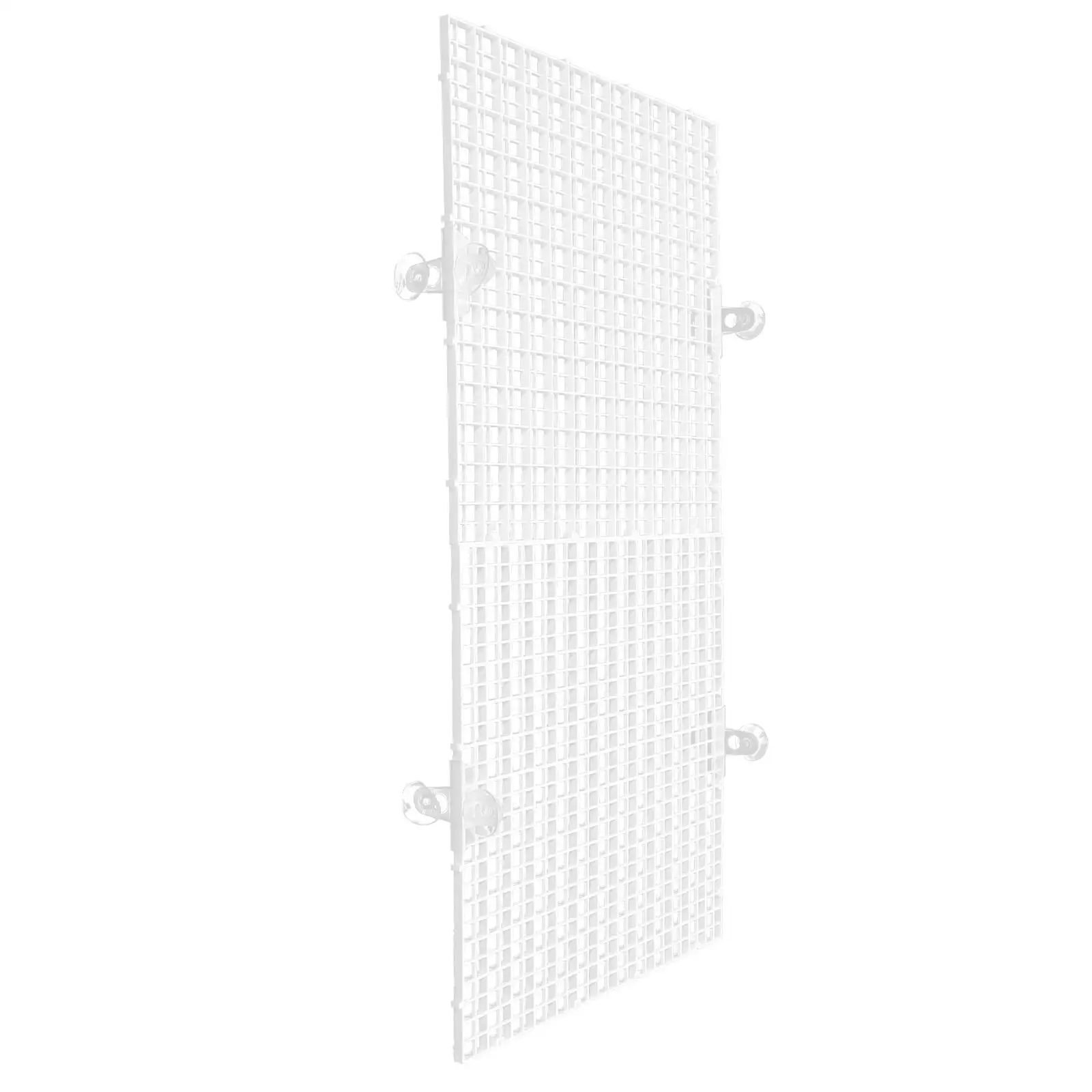 2 szt. 30x30cm biała płyta ucieczki do akwarium plastikowa osłona siatki dzielnik dno akwarium taca filtracyjna Separator dla dzieci gad