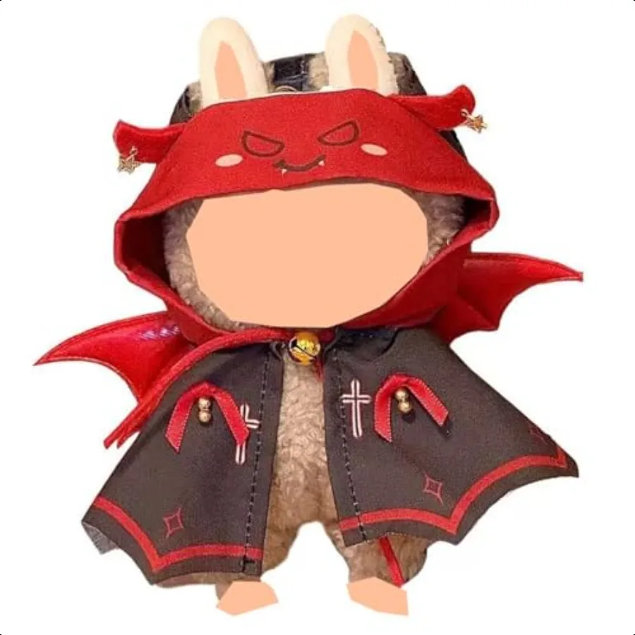 

17cm Clothes Set NO Doll Black and Red Cloak and Hat Set for 17cm Accories Suit Cute Clothes for Dr up Unique Style