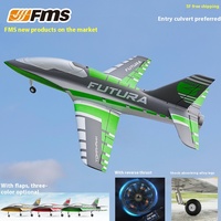 FMS New 64MM Fordra Remote Controlled Entry Level ducted fan aircraft FUTURA JET Assembly Fixed wing afterburner toy plane