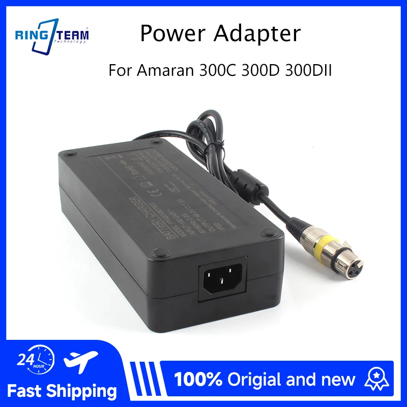 

48V 7.5A LED Fill Light Power Adapter for Amaran 300C 300D 300DII Video Light Stable Output Intelligent Protection