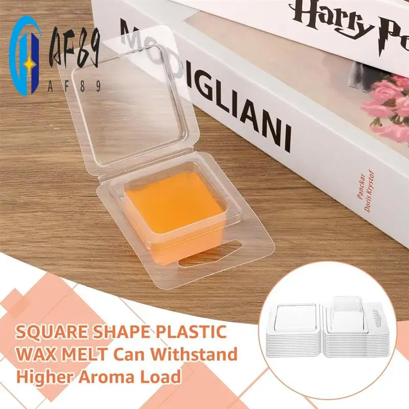 

AF89-150Pack Контейнер для расплава воска 1,3 унции Пластиковый набор расплава воска для расплавов воска Прозрачный воск с откидной крышкой, пустой расплавление свечей