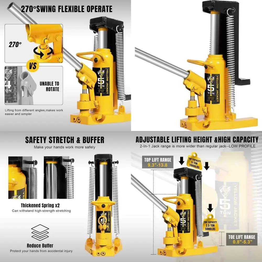 

Домкрат-подкатник грузоподъемностью 2,5 тонны / Гидравлический подъемный домкрат для двигателя грузоподъемностью 5 тонн для ремонта автомобилей и промышленного использования