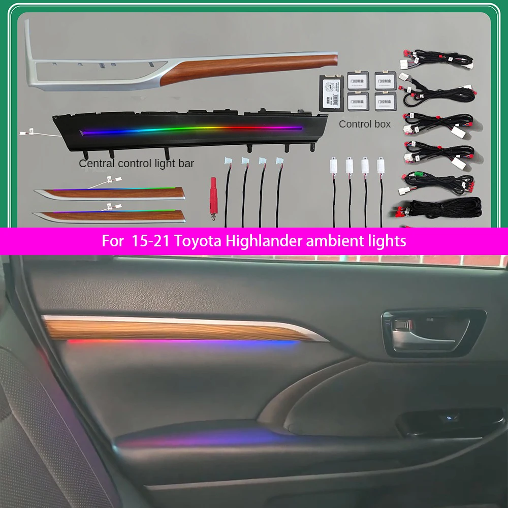 

Для 15-21 Toyota Highlander (рисунок из углеродного волокна) Атмосфера флюоресцентная декоративная панель