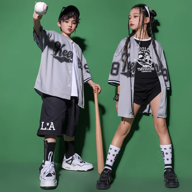 Ragazze ragazzi Jazz sala da ballo maglietta pantaloni gilet pantaloncini bambini vestiti Hip Hop costumi da ballo per bambini abiti da ballo