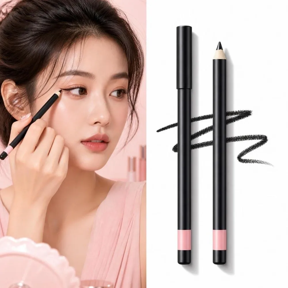 Soft High Pigmented Eyeliner Gel Pencil Soft Texture Matte Waterproof Eyeliner Pen Smudge-proof Sweat-proof Eye Makeup Pen Girls