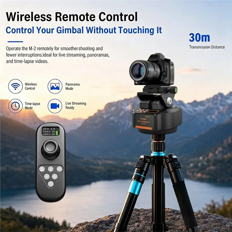 Y45A-Wireless Remote Control For SOONPHO M7 PT2000 Digital Display For Video Shooting Pan Tilt Gimbal Joystick Controller
