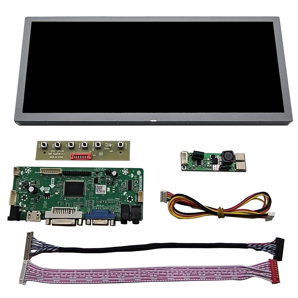 Imagem -06 - Lwfczhao-kit com Tela Lcd 12 Polegadas 1280x480 Hdmi Dvi Vga 2av Painel de Controle Monitor Lq123k1lg03