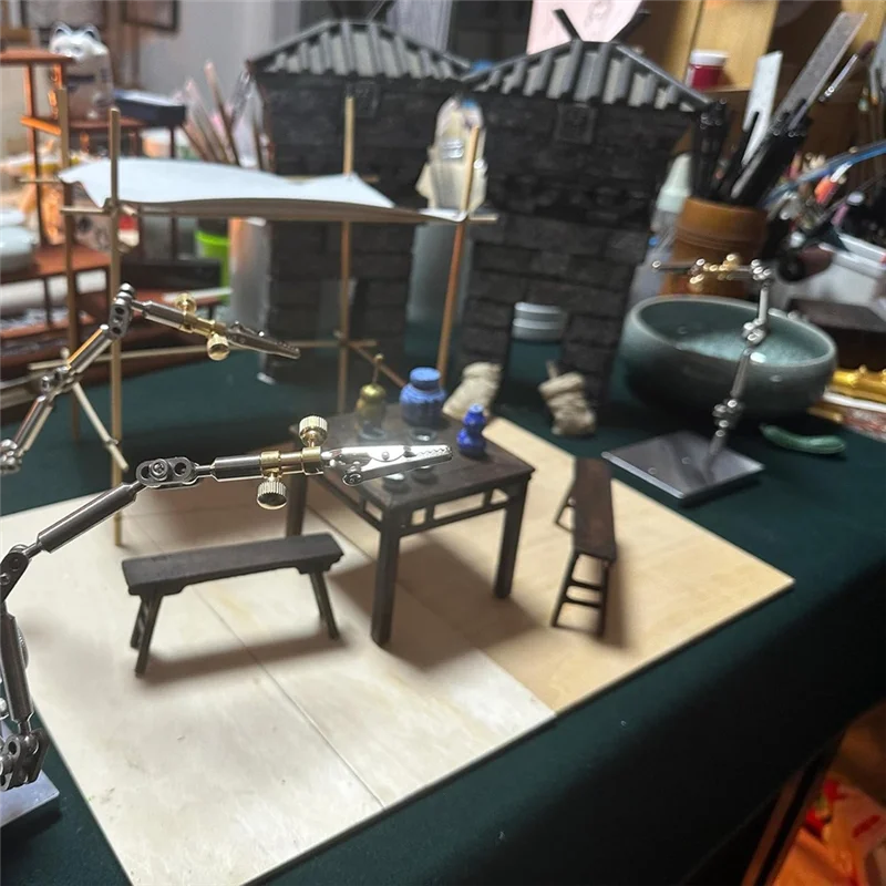 A84G-Stop Motion Animation Rig Arm Kit met 26 cm roestvrijstalen Rig Arm en 6 verschillende connectoren voor naadloos karakter