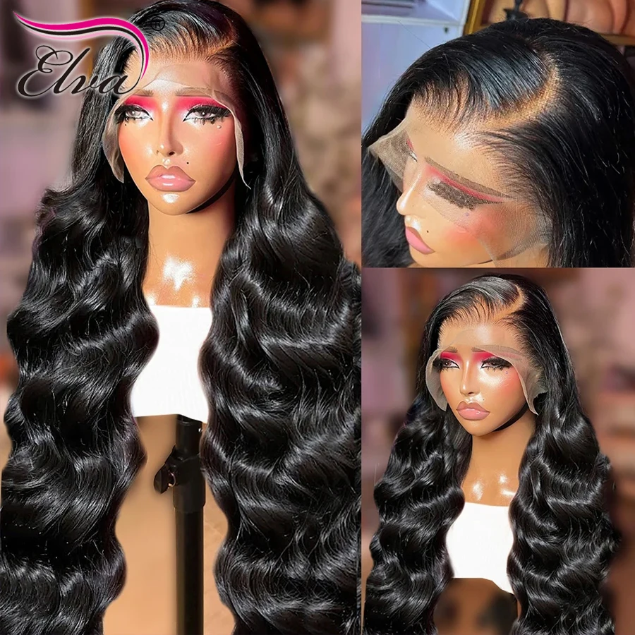 Real HD Lace Front Wig Pre Plucked 5x5 Lace Closure Human Hair Wig Body Wave Brazilian 13x6/13x4 Full Lace Frontal Wigs 36''