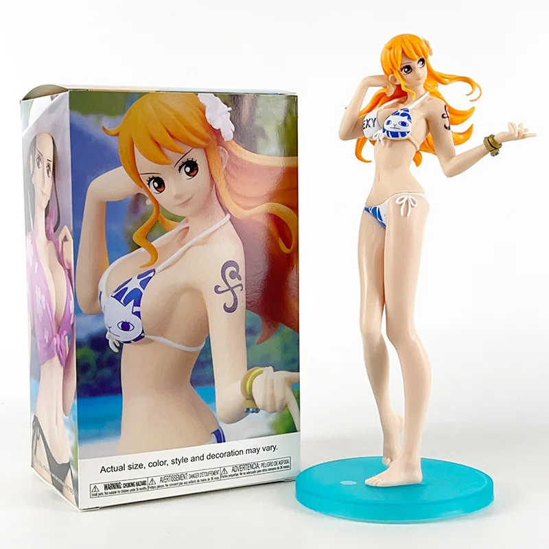 4 Types Anime une pièce Figurine Boa Hancock Nami bain PVC figurines modèle Collection poupées jouets cadeaux