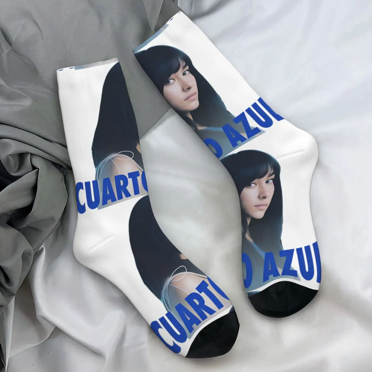 

Носки для альбома Aitana Cuarto Azul, современные чулки для женщин и мужчин, высококачественные спортивные носки для бега, осенние противоскользящие носки с графическим рисунком