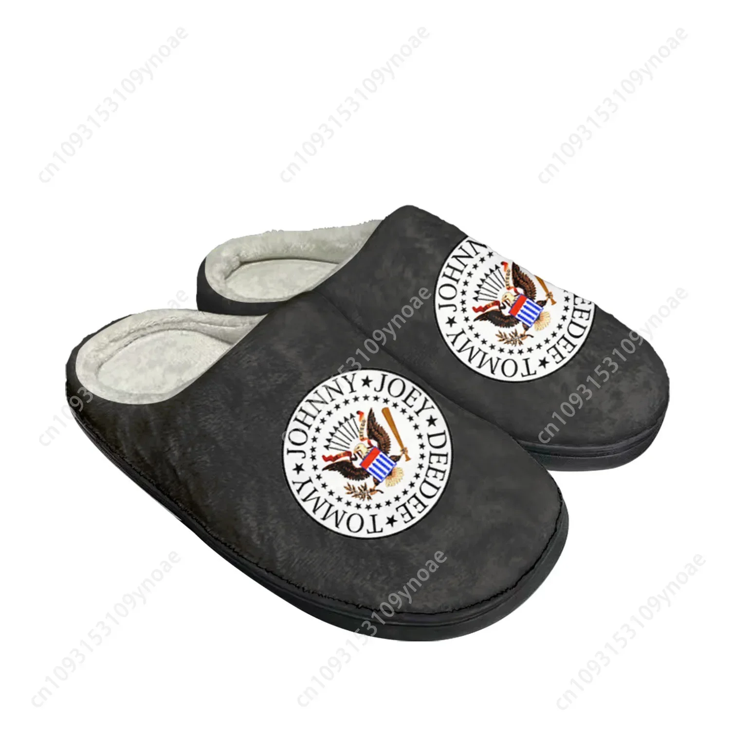 

Ramone Eagle Punk Rock Band Fashion Home Cotton Custom Slippers Mens Womens Sandals Plush Bedroom Keep Warm Shoe Thermal Slipper