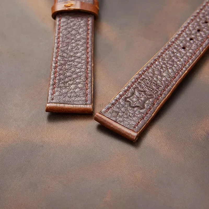 18 19 20 21 22mm Vintage Genuine Leather Watch Strap for Seiko for Huawei GT3/2 Oil Wax Cowhide Wrist Band Waterproof Bracelet