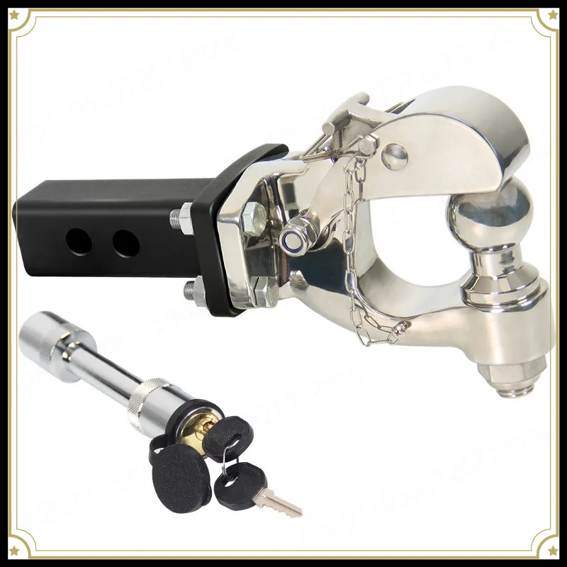 Automobile Rear Stainless Steel Trailer Hook Tomahawk Tiger Hook Traction American 2-inch Integrated Axe Hook