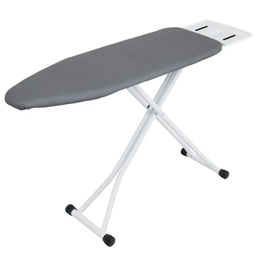 

Ironing Board 48" X 13" with Safety Iron Rest Height Adjustable Iron Table Features Reinforced Steel Legs Heat Resistant Cover