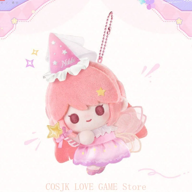 Genuine Infinity Nikki 10cm Cosplay Kawaii Keychain Cartoon Bag Pendant Hanging Backpack Plush Stuffed Body Plushie Xmas Gift