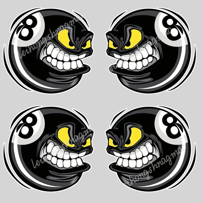 

Classic No. 8 Ball Style Billiards Vinyl Waterproof Car Stickers Moto Helmet Laptop Decoration Fuel Tank Cap Scratch Coverage