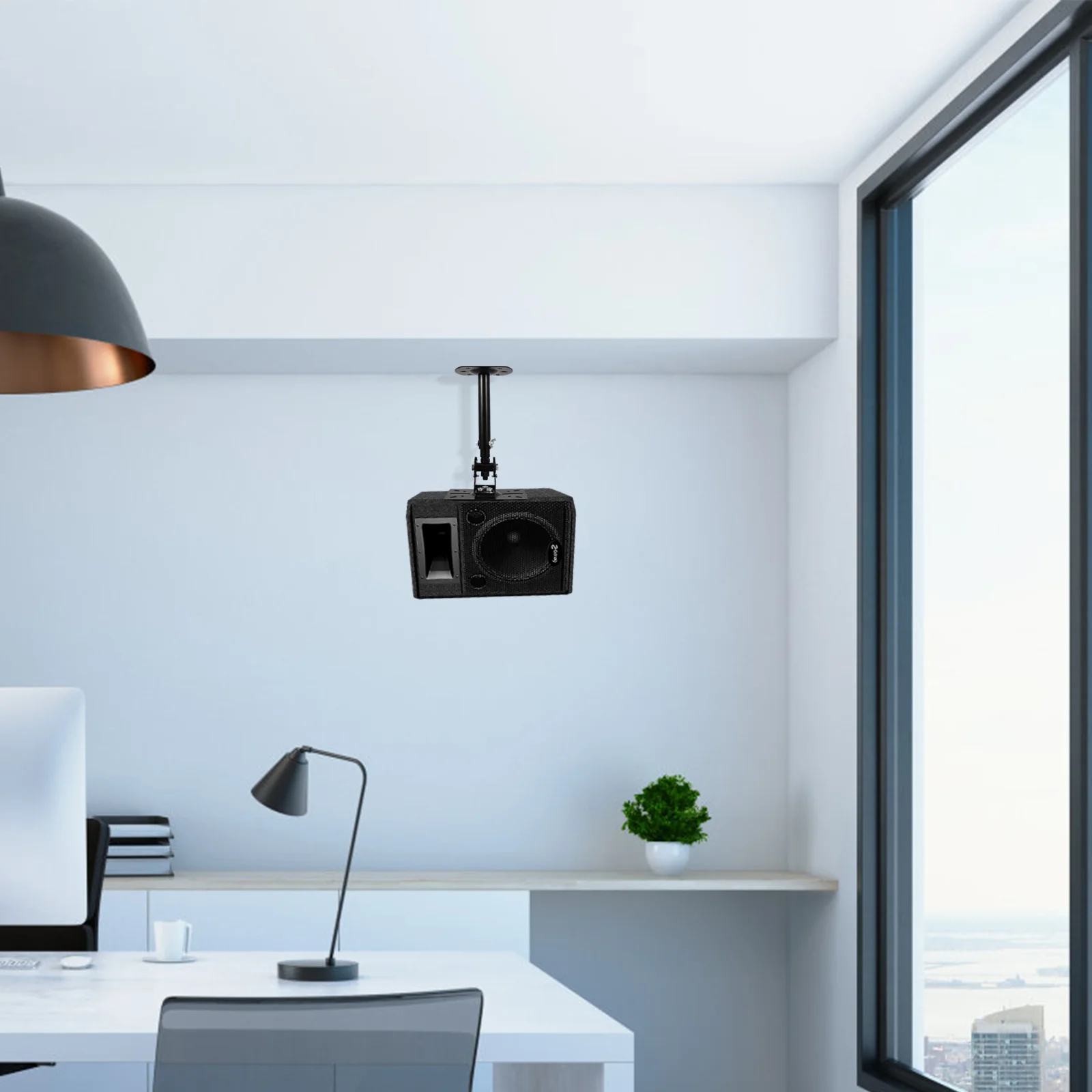 

Heavy Duty Speaker Mount Bracket Adjustable Wall and Ceiling Speaker Holder for Stable