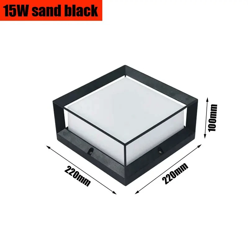 LED Outdoor Front Door Chapiter Light Garden Fence Park Pillar Landscape Villa Column Lamps Pathway Lawn Post Lamps