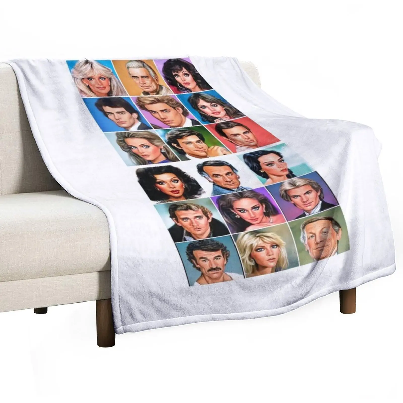 

ORIGINAL DYNASTY CAST Throw Blanket Comforter Giant Sofa Beautifuls Luxury Brand Blankets