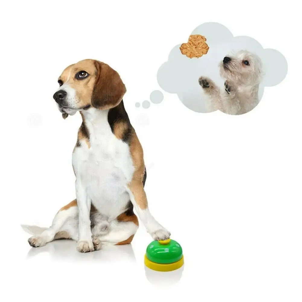 Pet Toys Bell for Dogs Cat Training Interactive Toy Called Dinner Small Bells Footprint Ring Trainer Feeding Reminder For Teddy