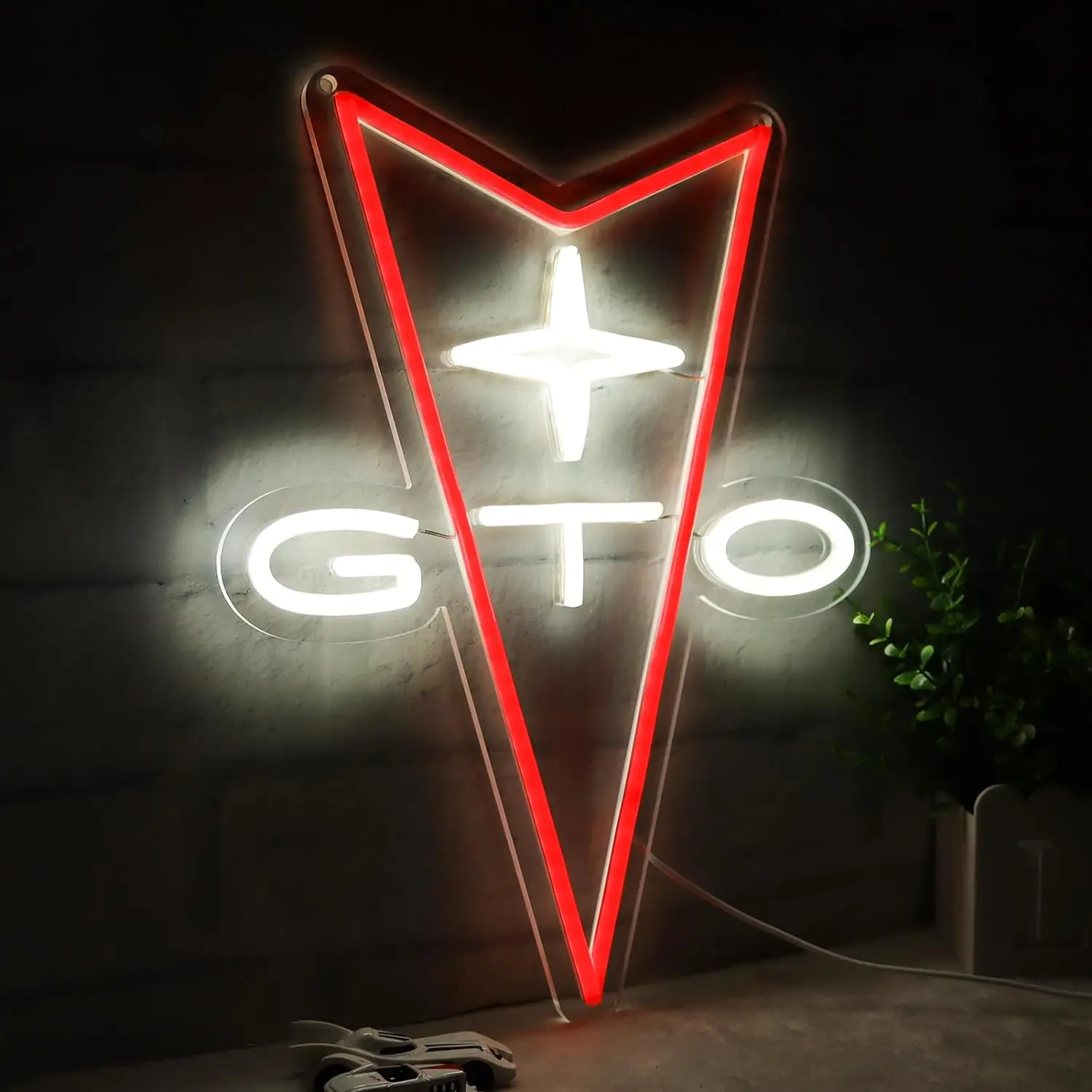 1 Auto-LED-Neonschild, 5V USB-Stromversorgung, geeignet für Schlafzimmer, Garagen, Carports, Autowerkstätten, LED-Werbeschilder
