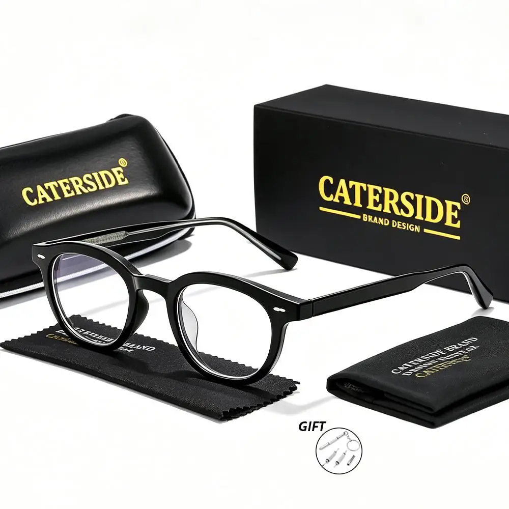 CATERSIDE Unisex-Korrektionsbrillen mit quadratischen Gläsern, individuell anpassbar, Korrektionsbrillen für Kurzsichtigkeit und Weitsichtigkeit, Lesebrillen – Detail 6